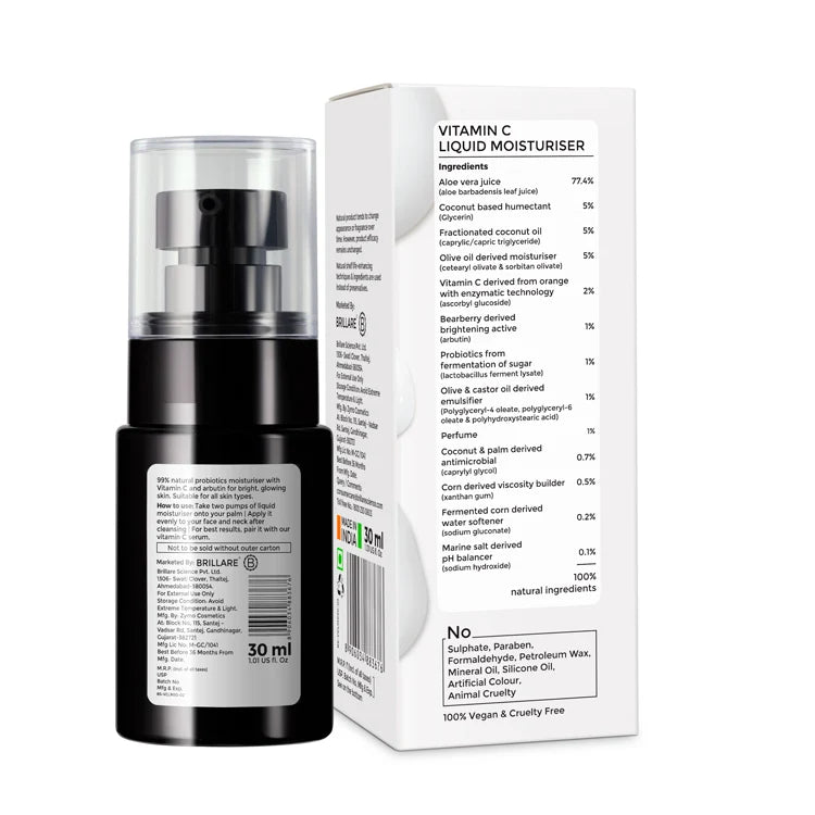 Vitamin C Liquid Moisturizer for bright, glowing skin