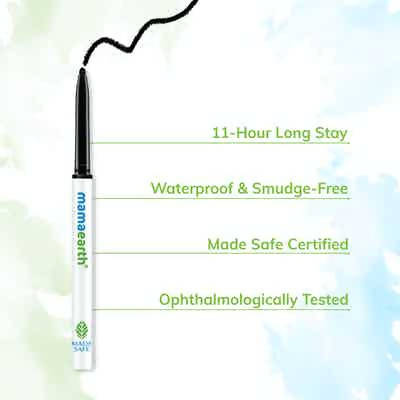 Mamaearth Charcoal Black Long Stay Kajal -0.35 gm