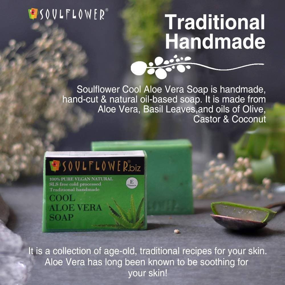 Soulflower Cool Aloe Vera Handmade Soap