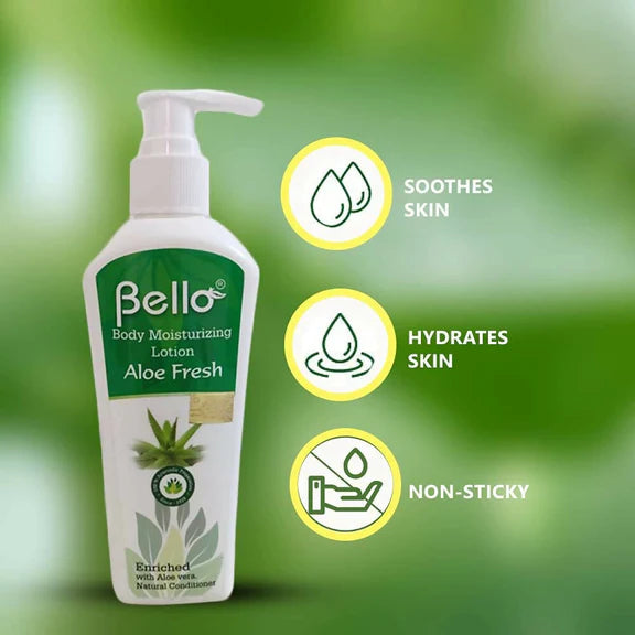 Bello Herbals Body Moisturizing Lotion Aloe Fresh - 200 ml -
