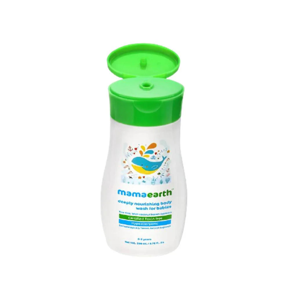 Mamaearth Deeply Nourishing Baby Body Wash For Natural Cleansers & Tear-Free Formula -100 ml