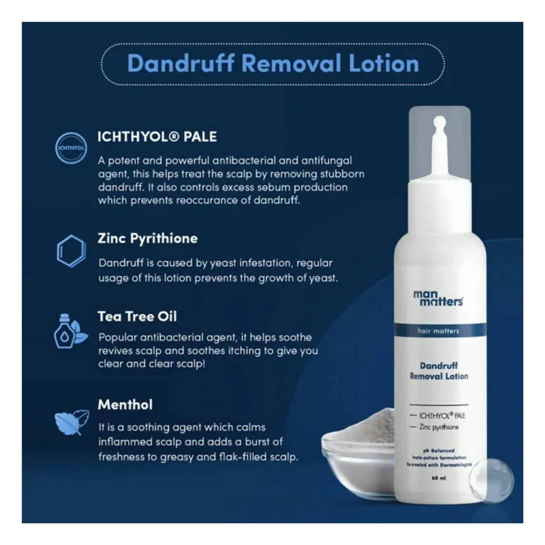 Man Matters Dandruff Removal Lotion With Tea Tree Oil & Zinc
