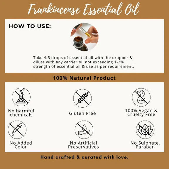 Organicos Frankincense Essential Oil - 15 ml