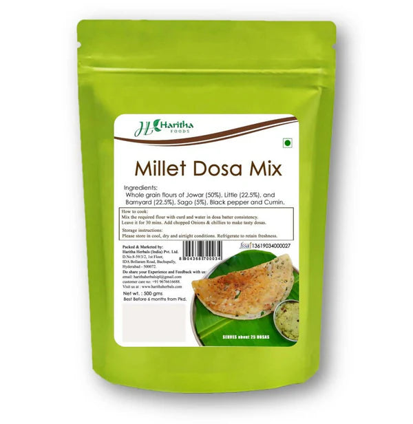 Haritha Foods Millet Dosa Mix - 500 gm
