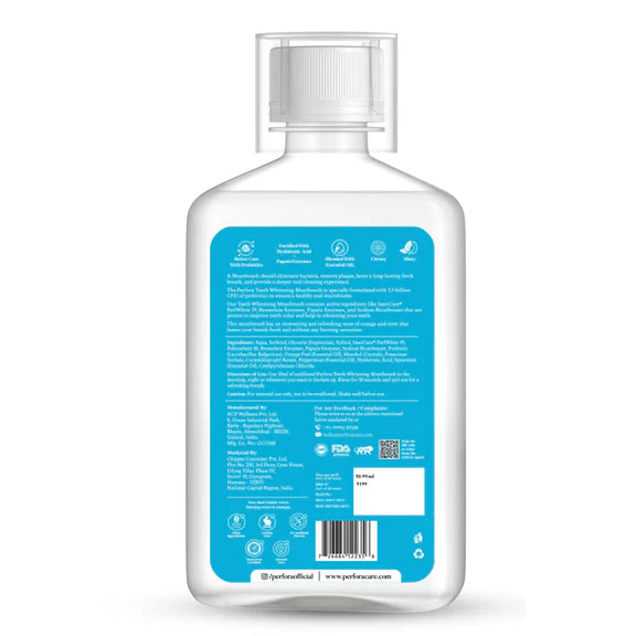 Perfora Teeth Whitening Mouthwash - Orange Mint - 200 ml