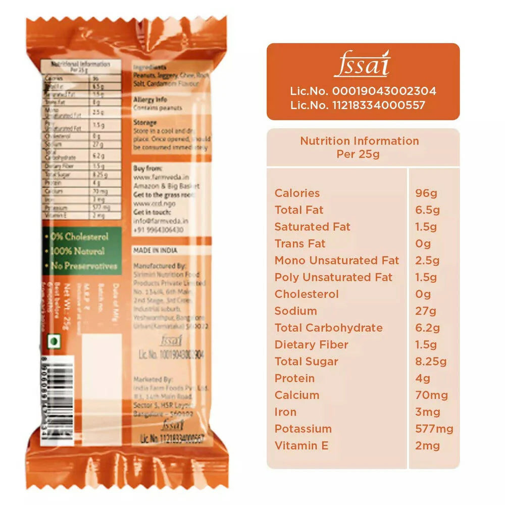 Farmveda Classic Peanut Chikki-Made With Jaggery