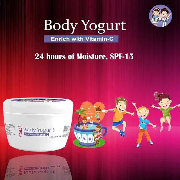 HealthBest Kidbest Body Yogurt Cream For Kids - 200 gm