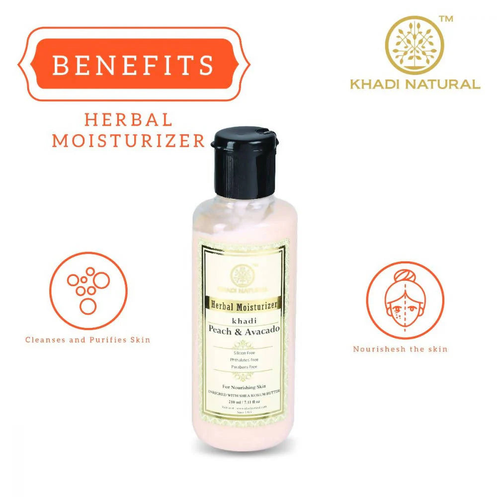 Khadi Natural Peach Avacado Moisturizer - 210 ml