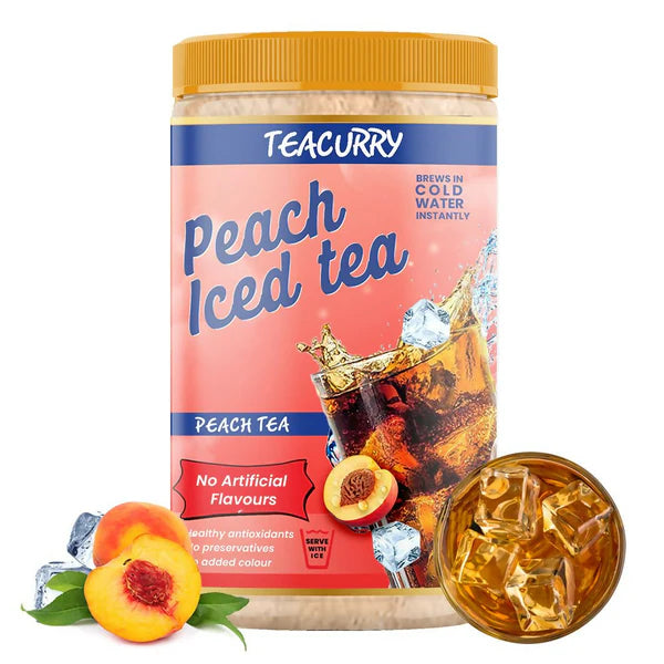 Teacurry Peach Instant Iced Tea Mix - 160 gm