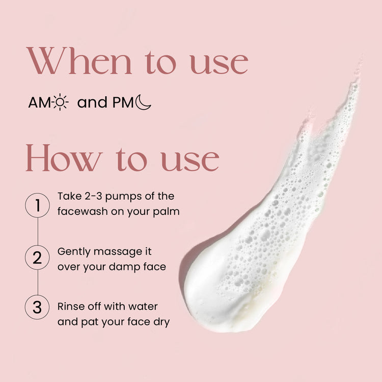 Foaming Face Wash (100ml) | For Normal, Dry or Sensitive skin