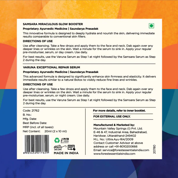 Forest Essentials High-Performance Day & Night Face Serums Duo