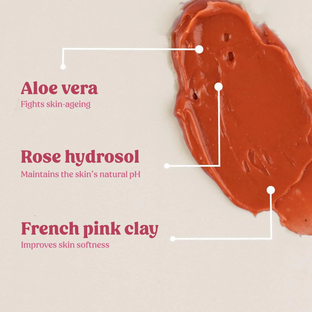 Vilvah Store Wild Rose Face Mask For Glowing Skin