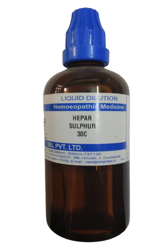 SBL Homeopathy Hepar Sulphur Dilution -6 CH