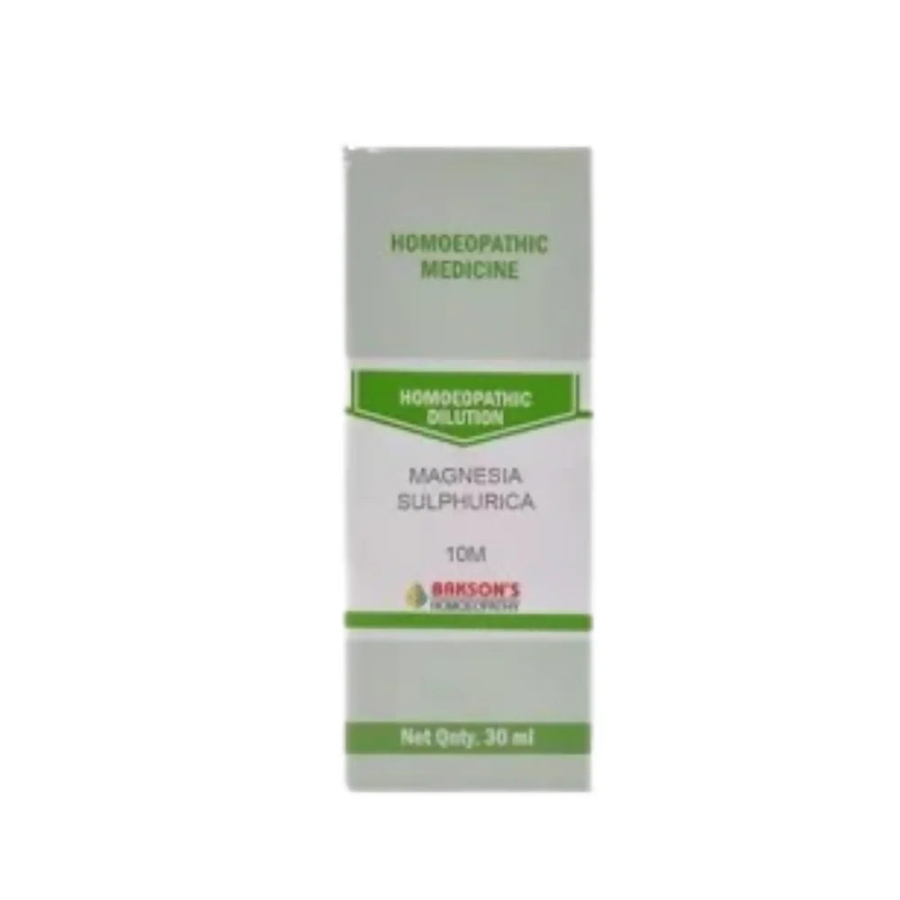 Bakson's Homoeopathy Magnesia Sulphurica Dilution - 30 ml - 10M CH