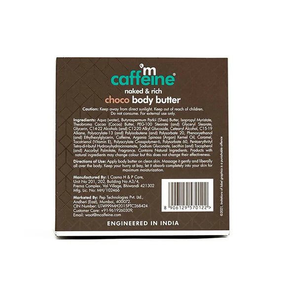 mCaffeine Naked & Rich Choco Body Butter - 250 gm