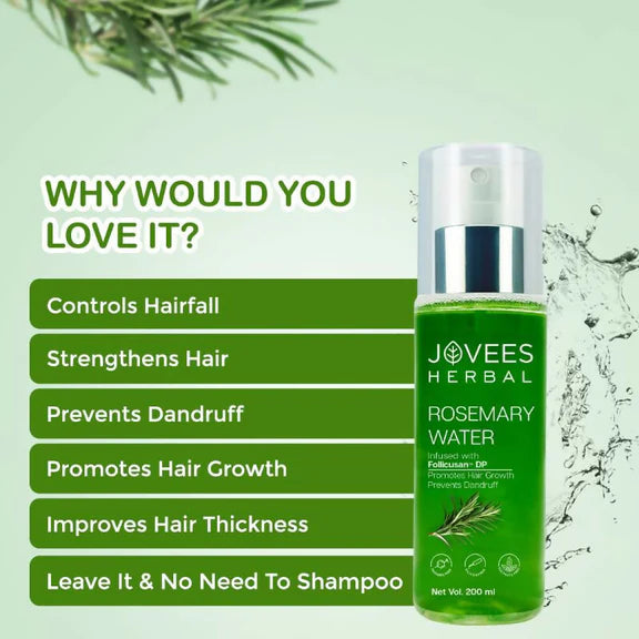 Jovees Herbal Rosemary Water Spray With Follicusan DP - 200 ml