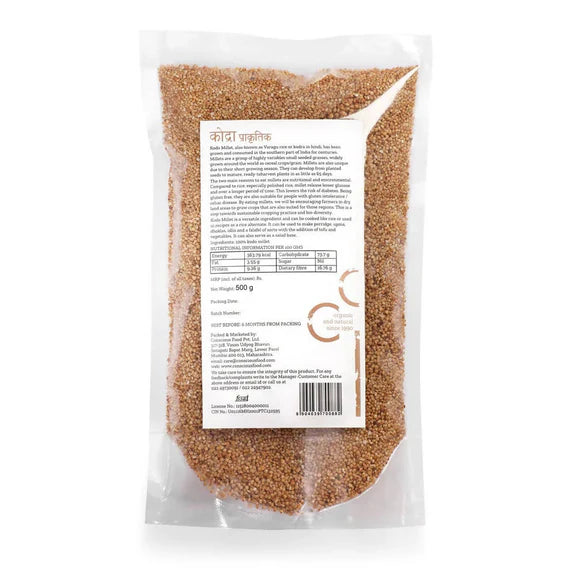 Conscious Food Natural Kodo Millets - 500 gm