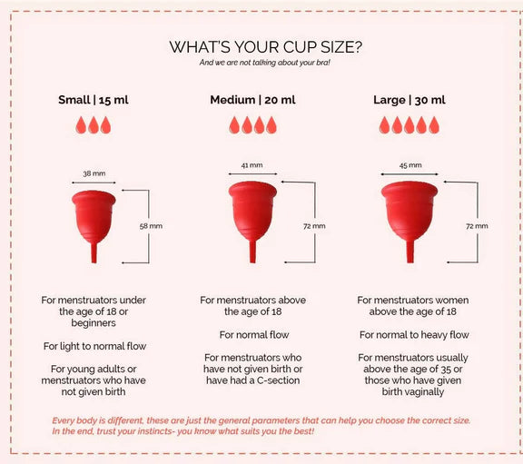 The Woman's Company Menstrual Cup - L (45mm*72mm) - Red