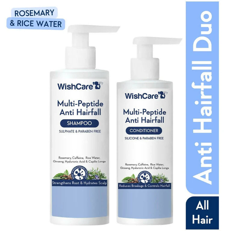 Wishcare Multi Peptide Anti Hairfall Shampoo + Conditioner Combo - combo