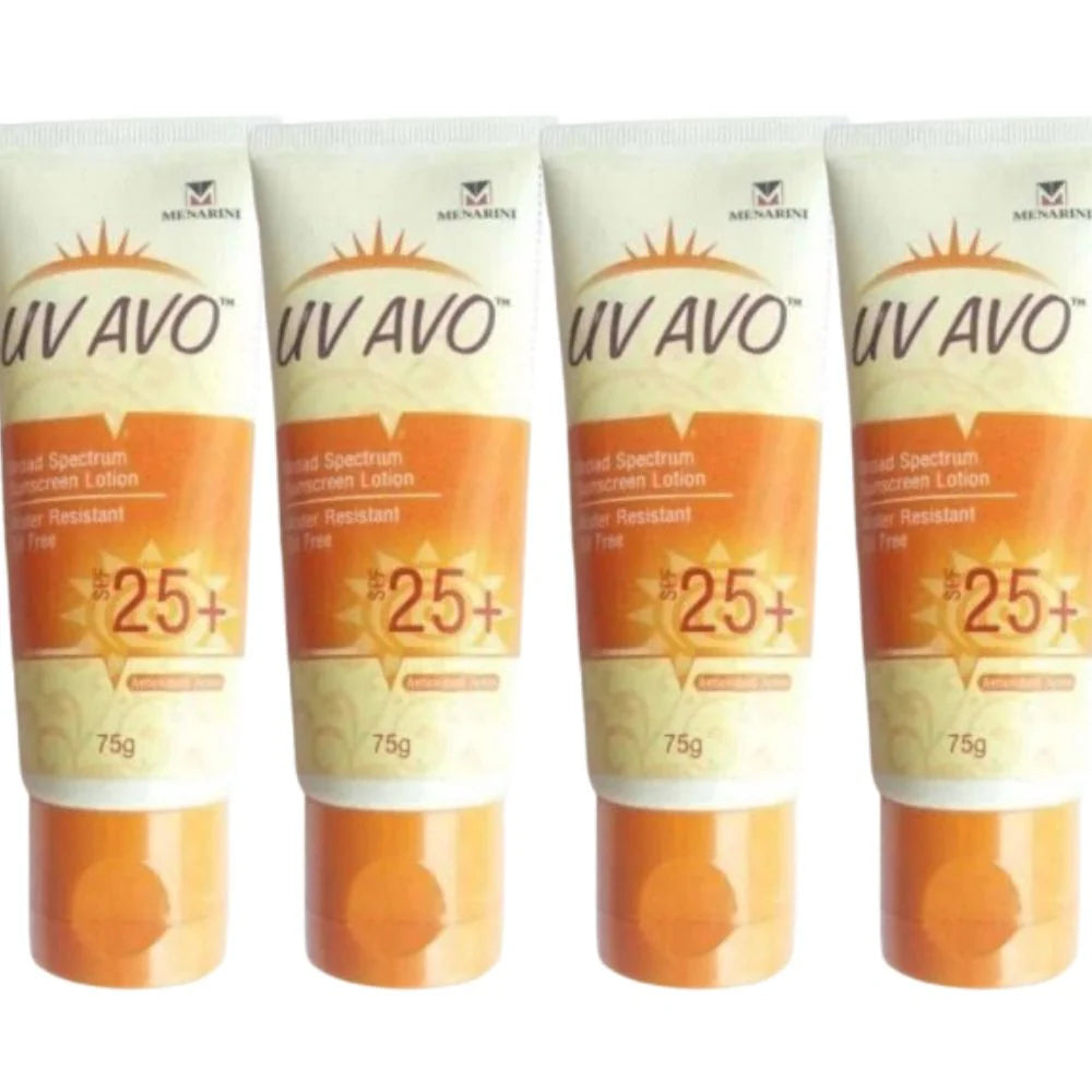 Menarini UV Avo Broad Spectrum Sunscreen Lotion - SPF 25+ - Pack of 2