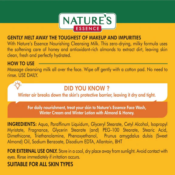 Nature's Essence Nourishing Cleansing Milk (Almond & Honey) - 400 ml