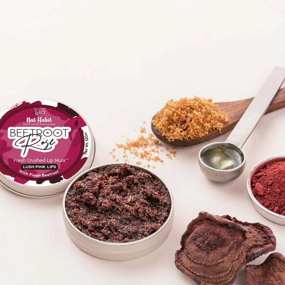 Nat Habit Beetroot Rose Fresh Lip Scrub - 12 gm