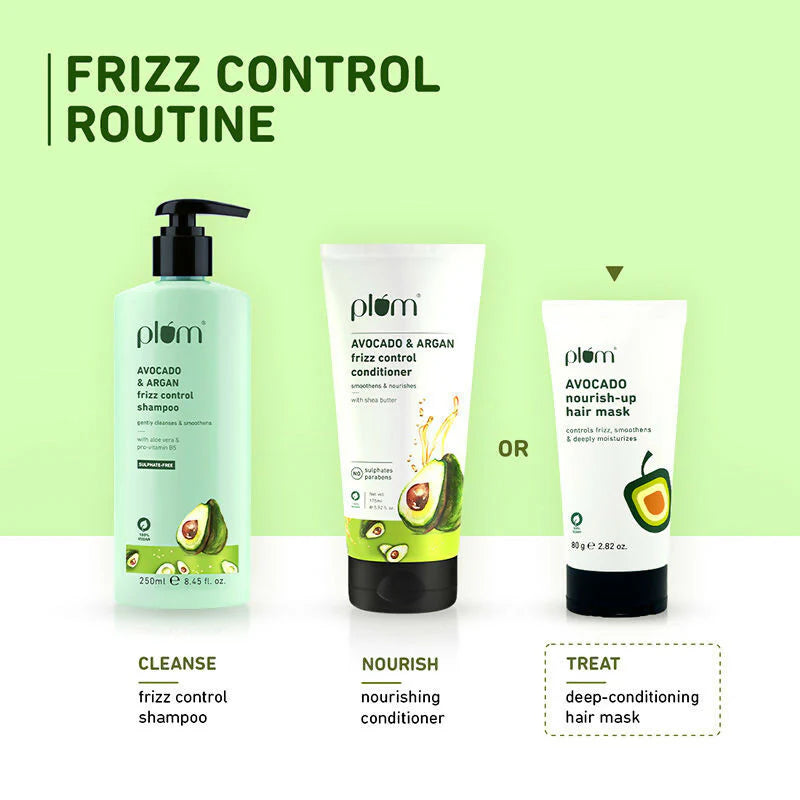 Plum Avocado Hair Mask For Dry and Frizzy Hair - 80 gm