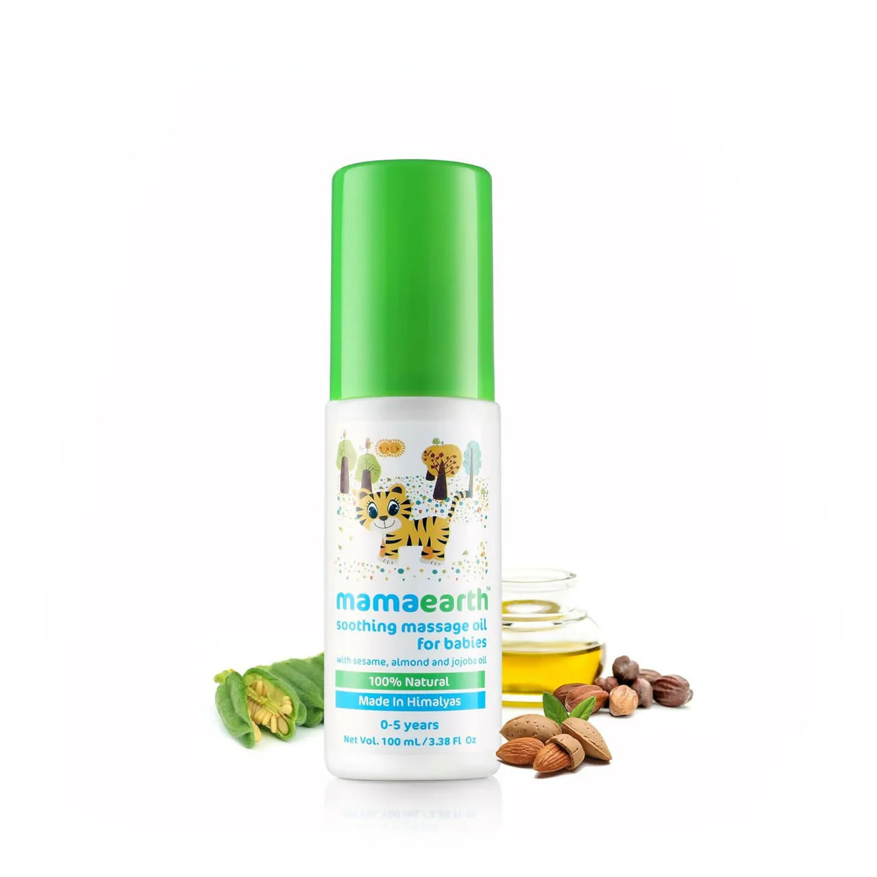 Mamaearth Dusting Powder & Soothing Massage Oil & Deeply Nourishing Wash for Babies -combo