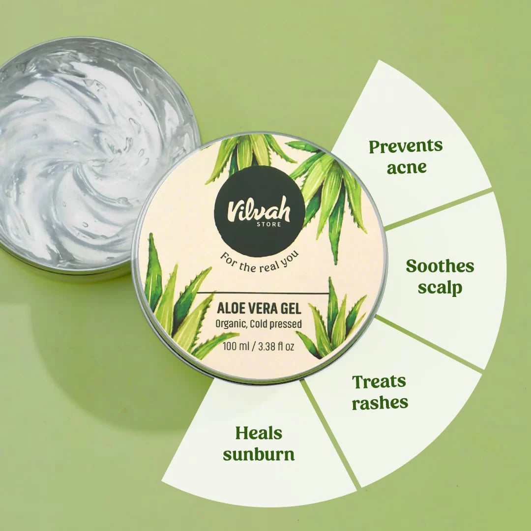 Vilvah Store Aloe Vera Gel For All Skin Types