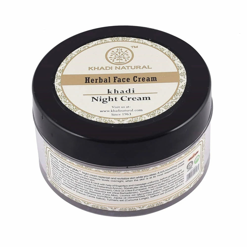 Khadi Natural Night Herbal Face Cream - 50 gm