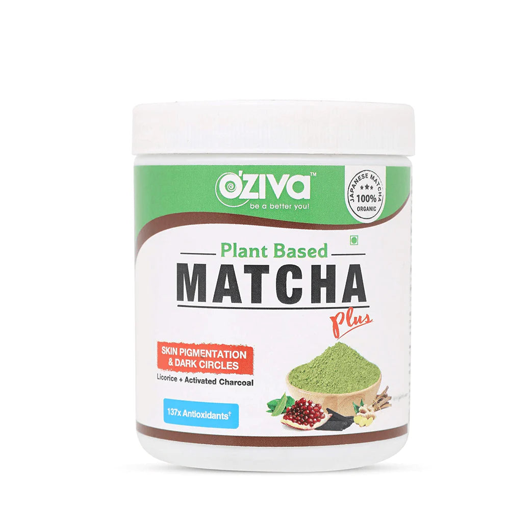 OZiva Plant Based Matcha Plus -50 gm