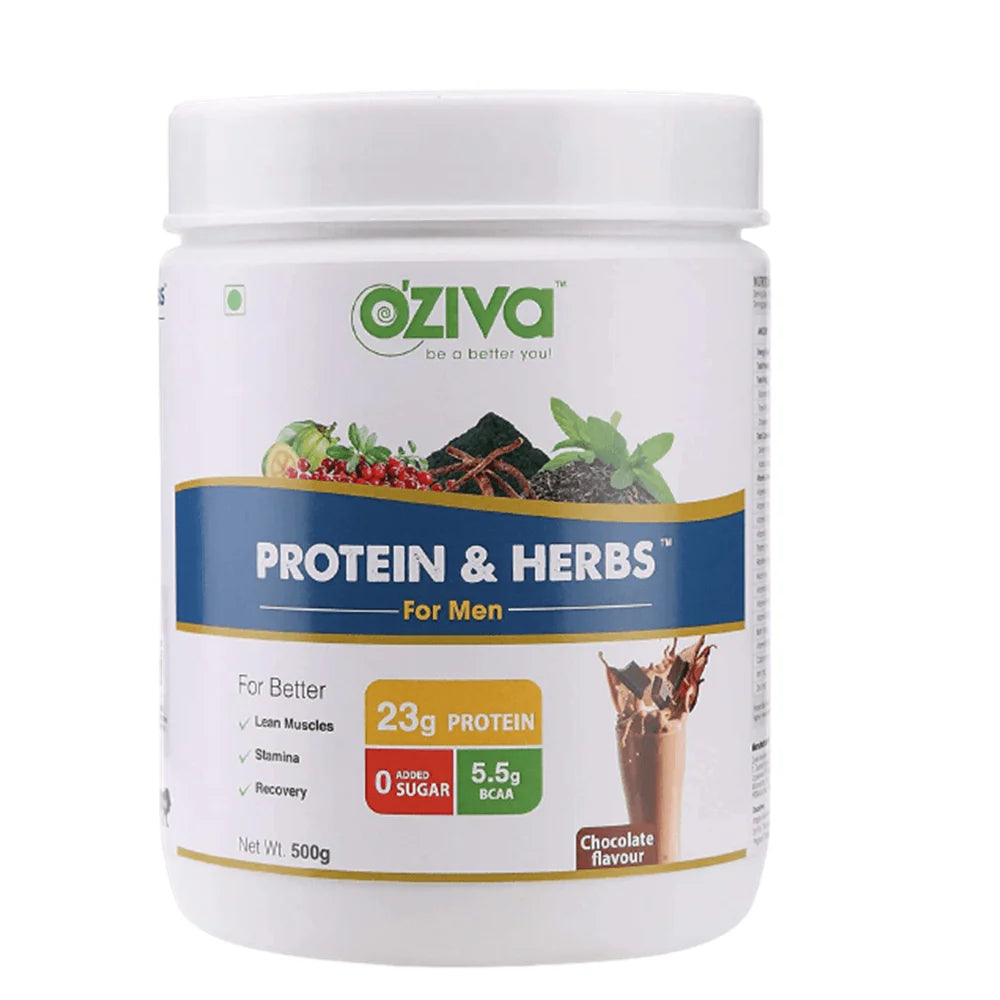 OZiva Protein & Herbs for Men -Chocolate