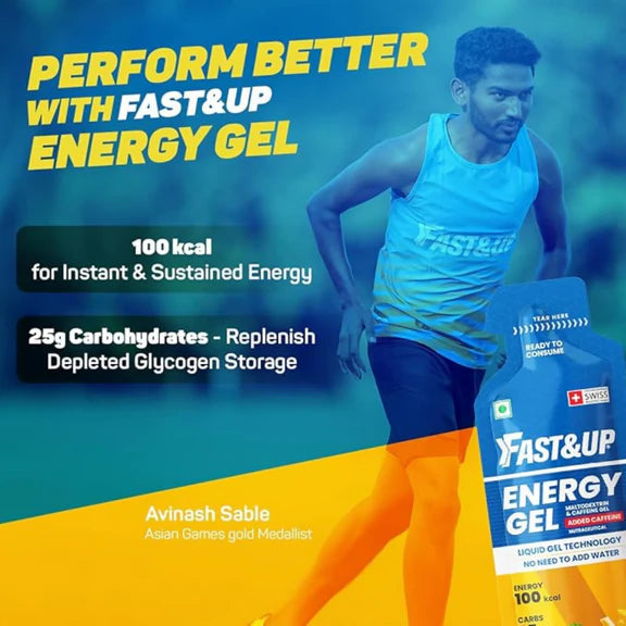 Fast&Up Energy Gel-Mango Passion Flavour - Pack of 6 - 39 gm