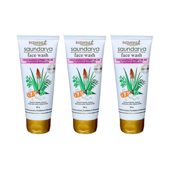 Patanjali Saundarya Face Wash - Pack of 1 - 60 gm