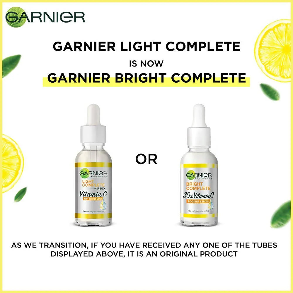 Garnier Bright Complete Vitamin C Serum And Wrinkle Lift Anti Ageing Cream -Combo Pack