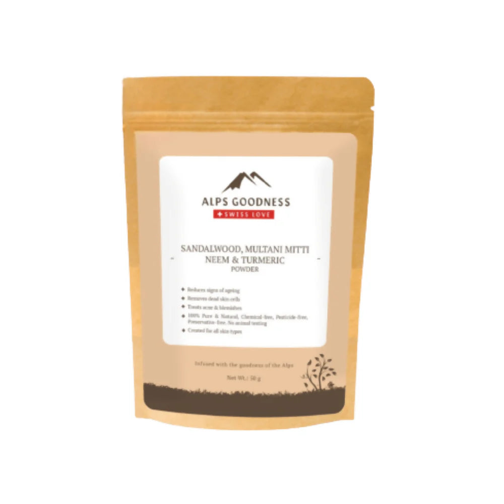 Alps Goodness Sandalwood,Multani Mitti,Neem & Turmeric Powder