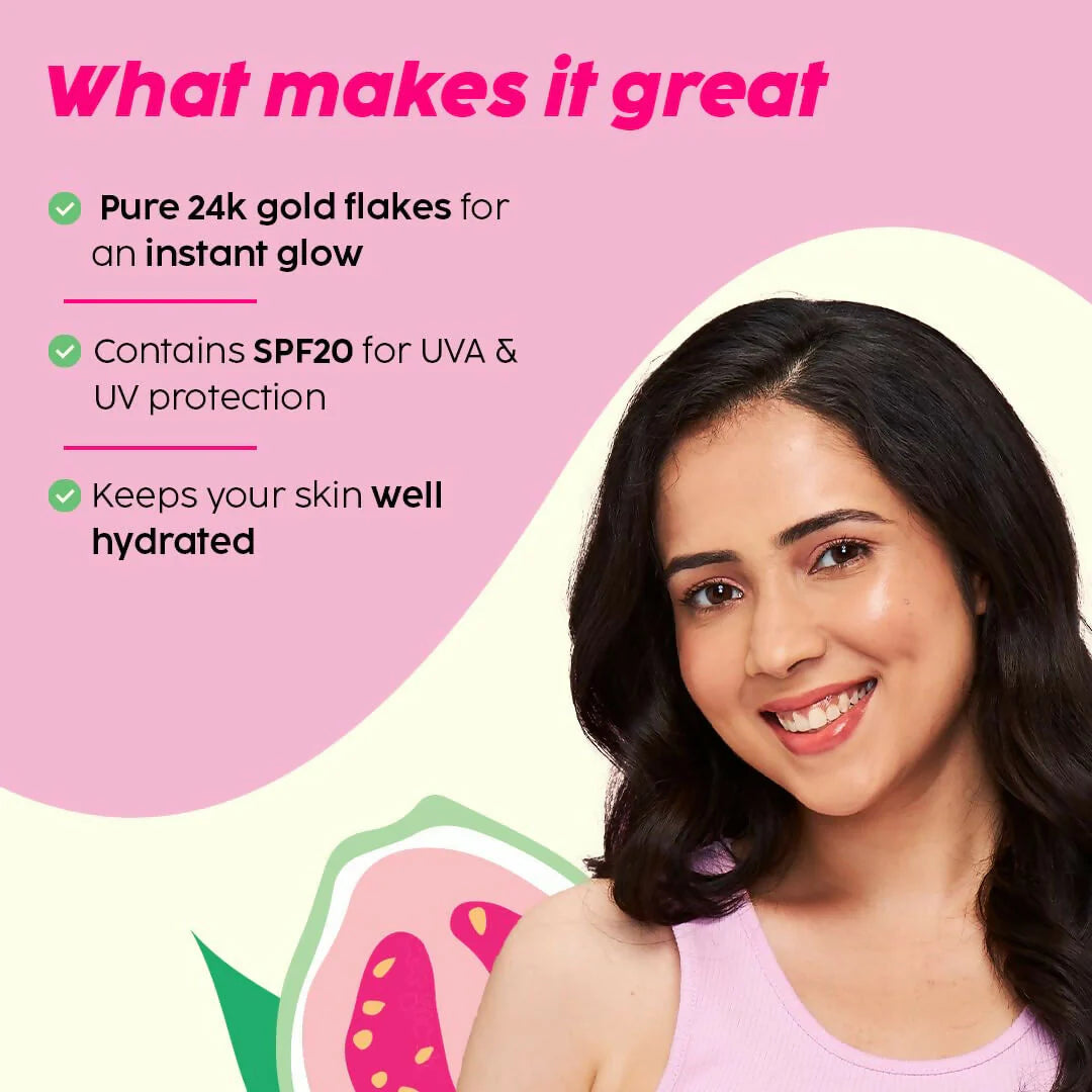 PLIX The Plant Fix 24k Guava Gold Lightweight Face Serum and Moisturizer Combo -combo