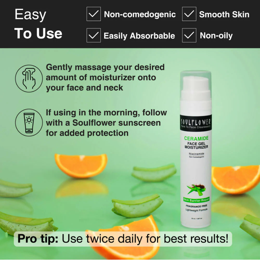 Soulflower Ceramide Face Gel Moisturizer