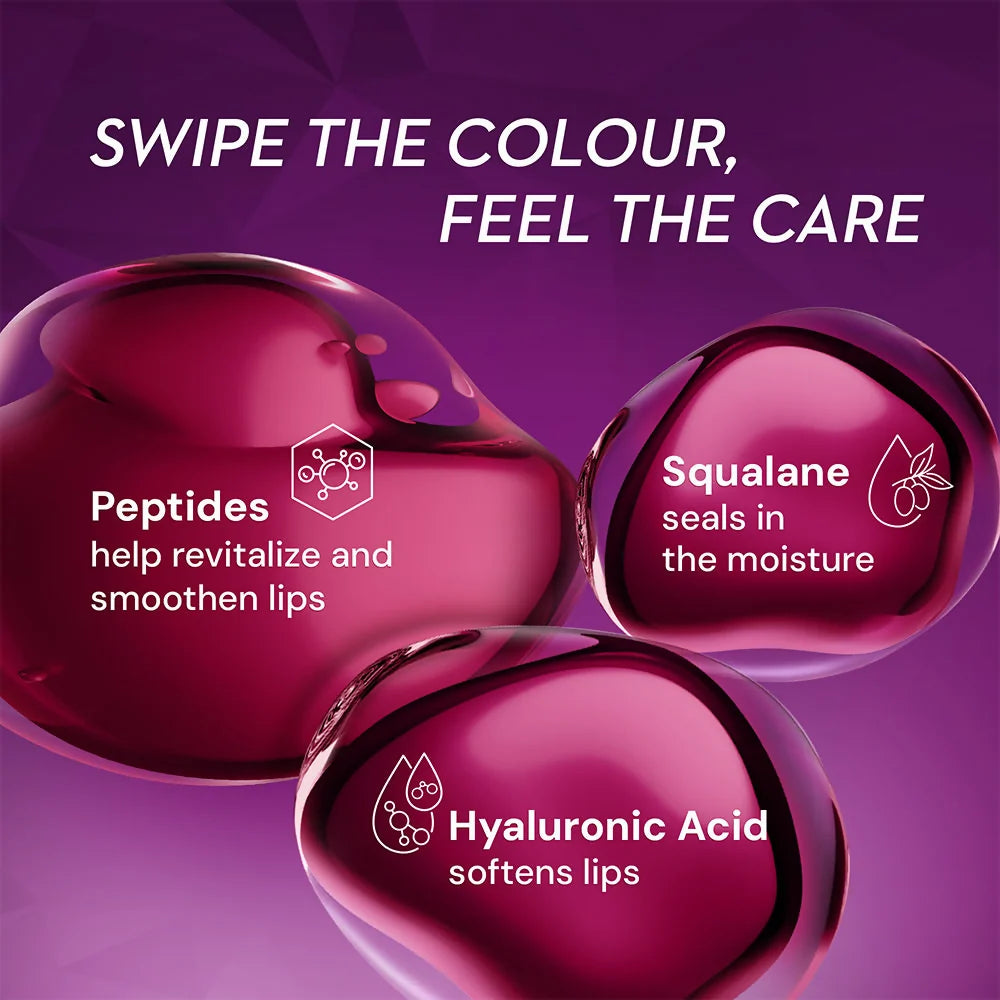 SUGAR Glide Peptide Serum Lipstick with Vitamin E - 05 Parisian Pink - 4.2 gm