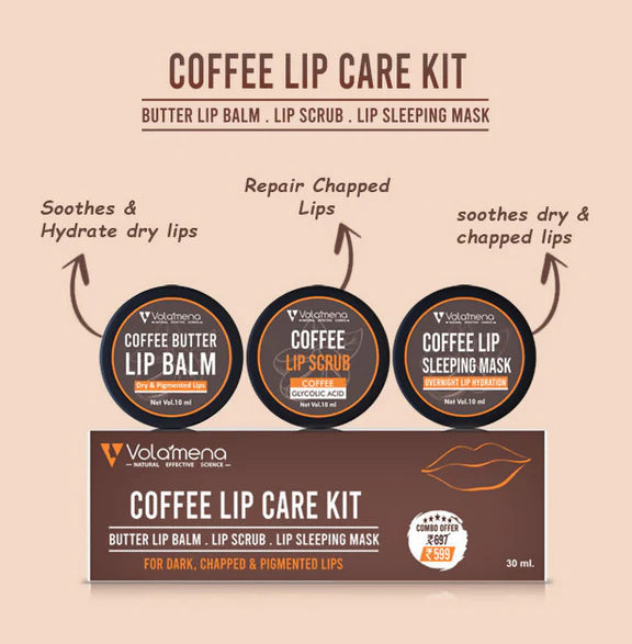 Volamena Coffee Lip Care Kit - kit