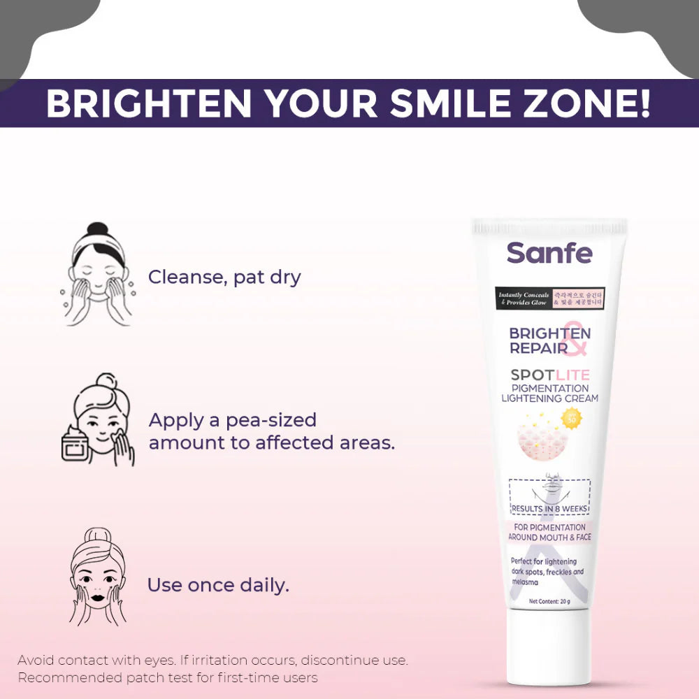 Sanfe Brighten & Repair Spotlite Pigmentation Lightening Cream - 20 gm