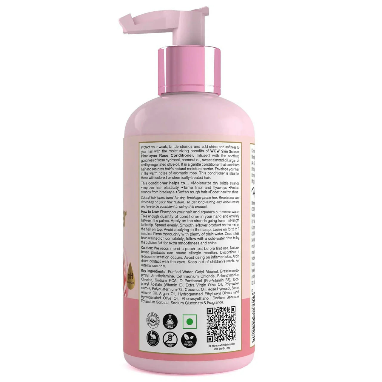 WOW Skin Science Himalayan Rose Conditioner For Volumnising Hair, Anti Smelly Scalp