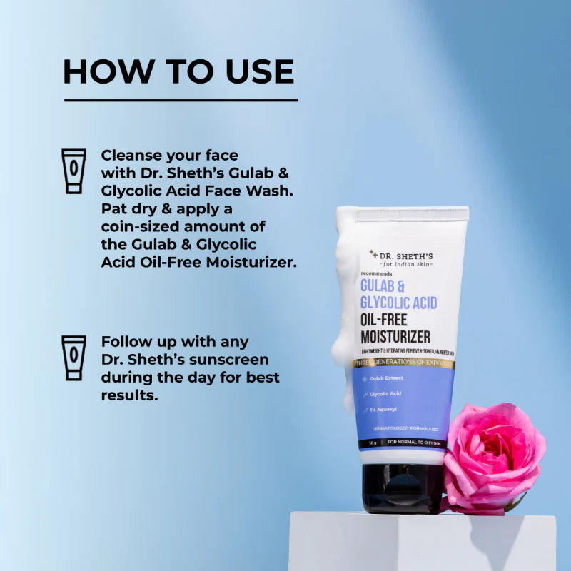 Dr. Sheth's Gulab & Glycolic Acid Oil-Free Moisturizer