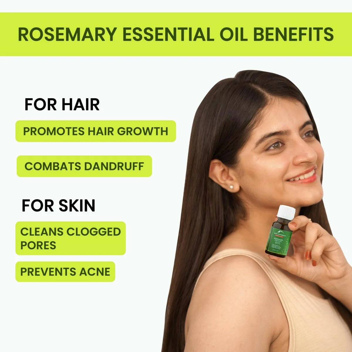 Alps Goodness Rosemary Hair Essentials Kit - Rosemary Water Spray , Rosemary Essential Oil & Rosemary & Curry Leaf Powder -kit