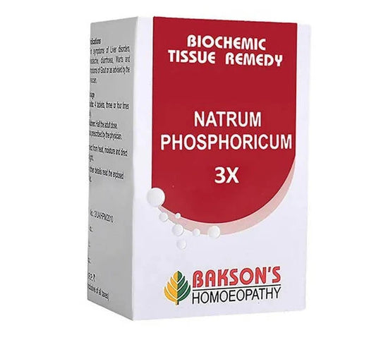 Bakson's Homeopathy Natrum Phosphoricum Biochemic Tablets -3X