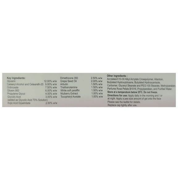 Kojivit Plus Skin Lightening & Brightening Gel - 15 gm