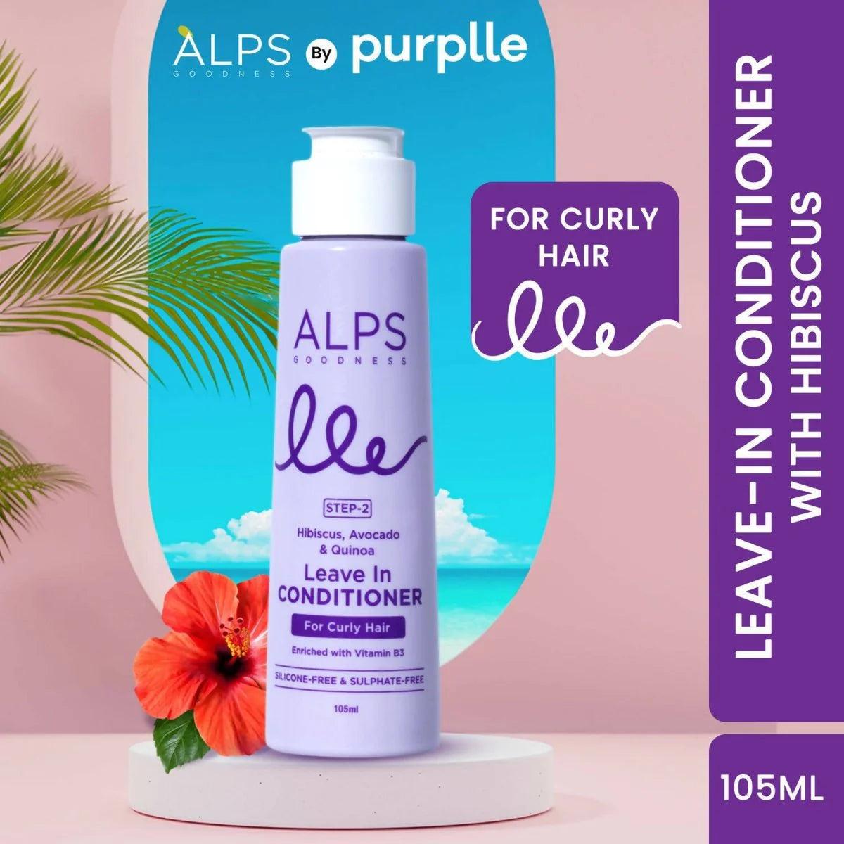 Alps Goodness Hibiscus, Avocado & Quinoa Leave in Conditioner