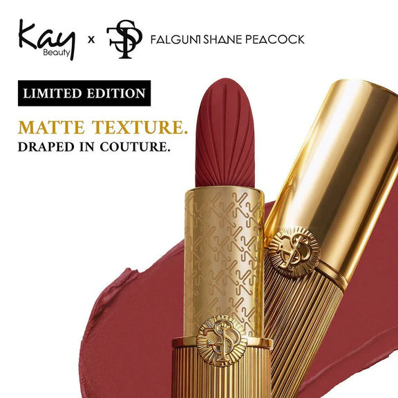 Kay Beauty x Falguni Shane Peacock Luxe Matte Lipstick - Rani Rose - 4.2 gm