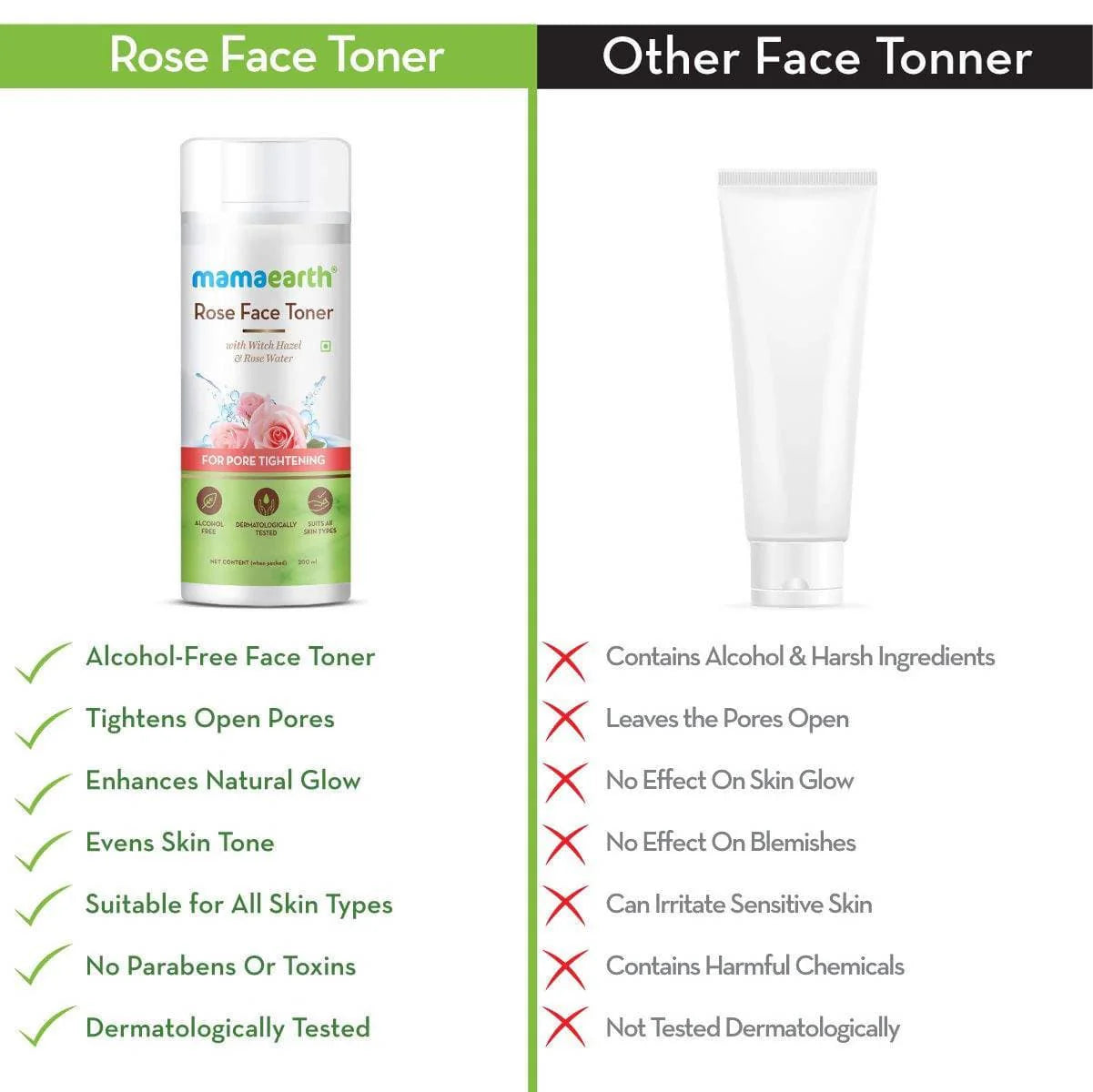 Mamaearth Rose Face Toner For Pore Tightening