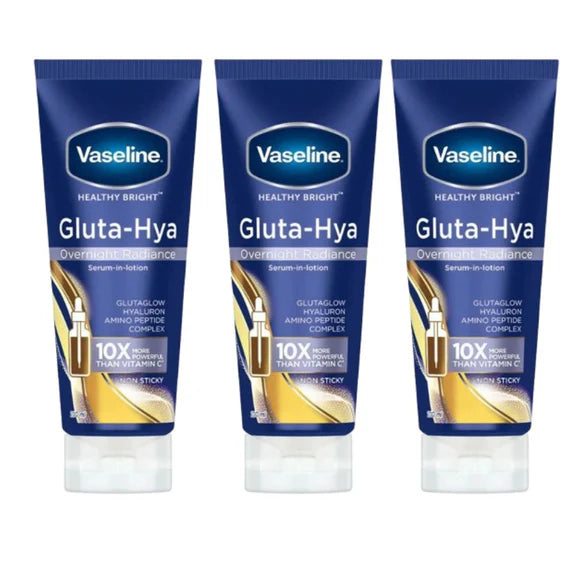 Vaseline Gluta-Hya Overnight Radiance Serum-In-Lotion With Amino Peptide & Gluta Glow - 200 ml - Pack of 1